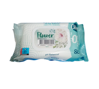 Flower Wet Wipes 80pcs