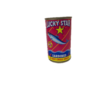 Lucky Star Sardines in hot chili sauce