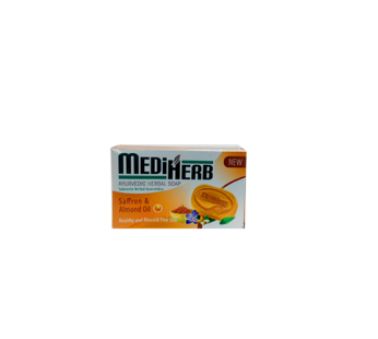 Mediherb Saffron almond oil herbal soap