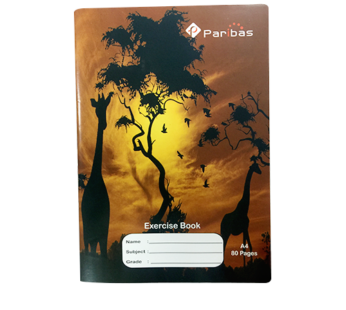 Paribas A4 80 Paged Soft Brown Paper Book