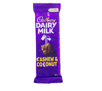 Cadbury Cashew & Coconut 80g